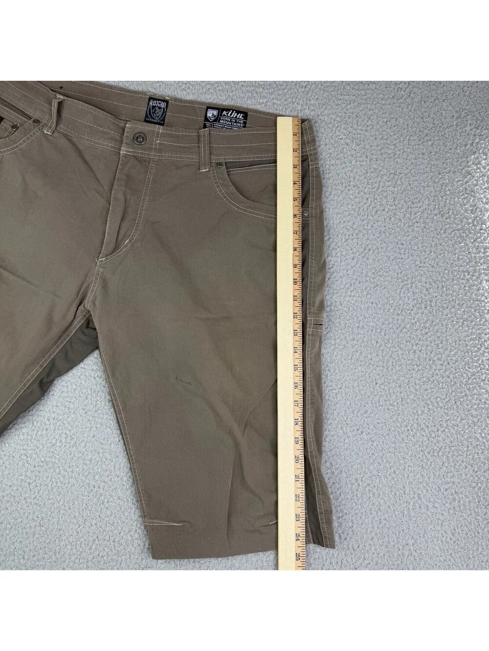 Kuhl Radikl Hiking Shorts Stretch Gorpcore 40x14 Mens Brown (Read Description!)